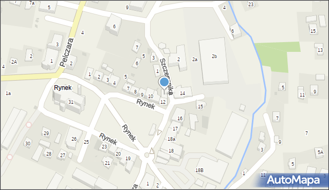 Korczyna, Rynek, 13, mapa Korczyna