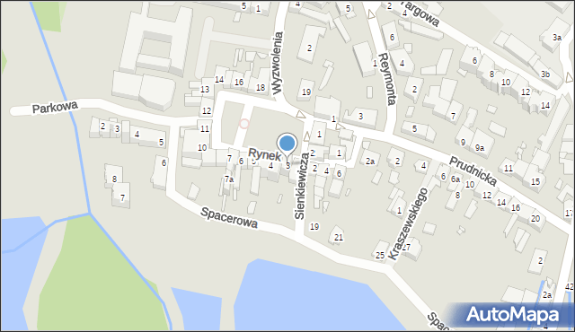 Korfantów, Rynek, 3, mapa Korfantów