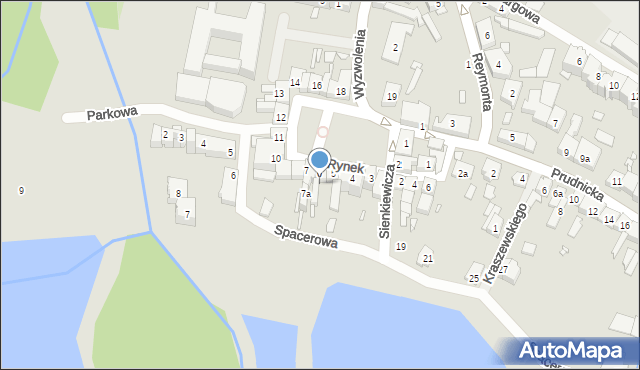 Korfantów, Rynek, 6a, mapa Korfantów