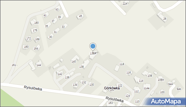 Kościelisko, Rysulówka, 138A, mapa Kościelisko