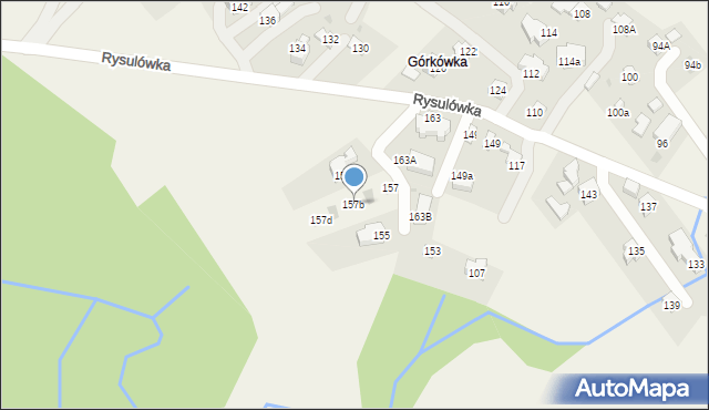 Kościelisko, Rysulówka, 157b, mapa Kościelisko