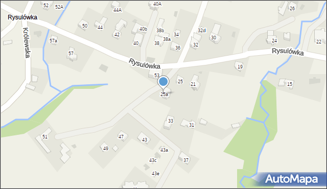 Kościelisko, Rysulówka, 25a, mapa Kościelisko