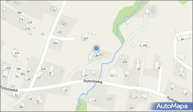 Kościelisko, Rysulówka, 26, mapa Kościelisko