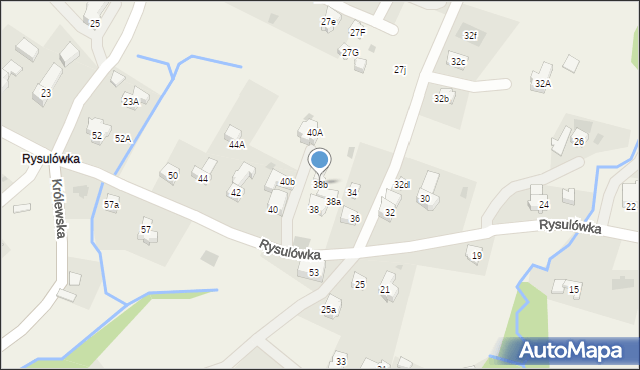 Kościelisko, Rysulówka, 38b, mapa Kościelisko