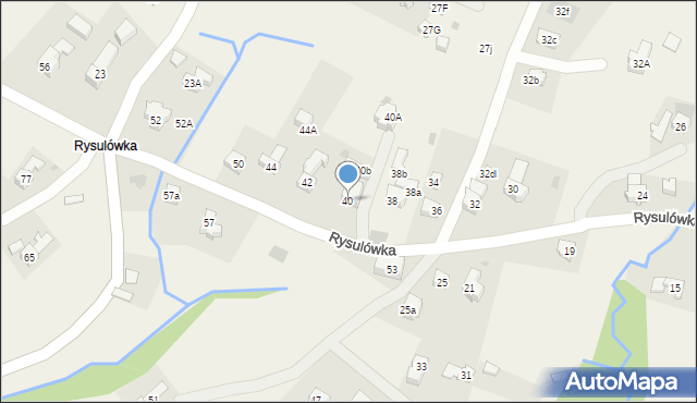 Kościelisko, Rysulówka, 40, mapa Kościelisko