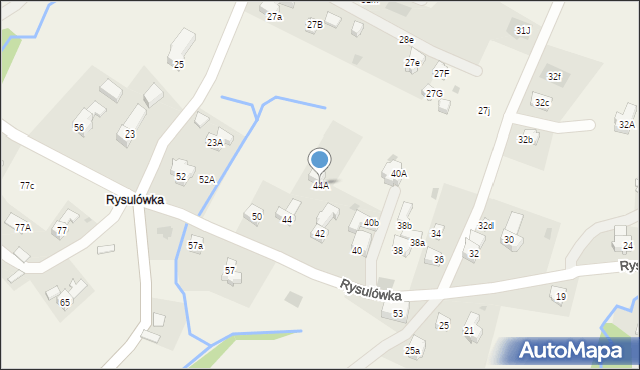 Kościelisko, Rysulówka, 44A, mapa Kościelisko