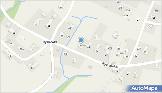 Kościelisko, Rysulówka, 50, mapa Kościelisko