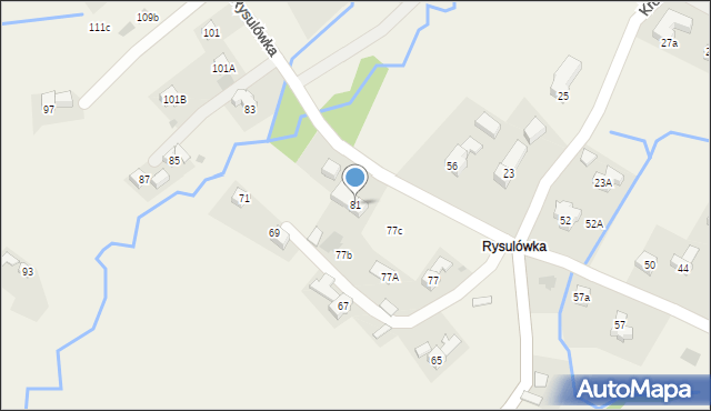 Kościelisko, Rysulówka, 81, mapa Kościelisko