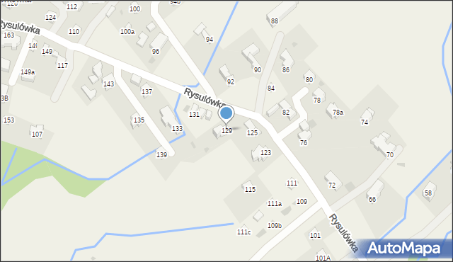 Kościelisko, Rysulówka, 89, mapa Kościelisko