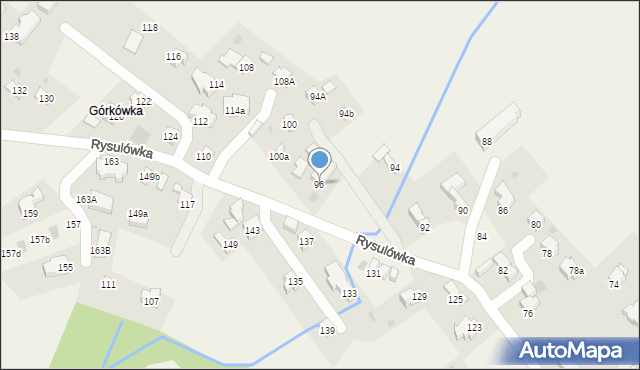 Kościelisko, Rysulówka, 96, mapa Kościelisko