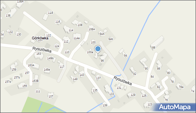 Kościelisko, Rysulówka, 98A, mapa Kościelisko