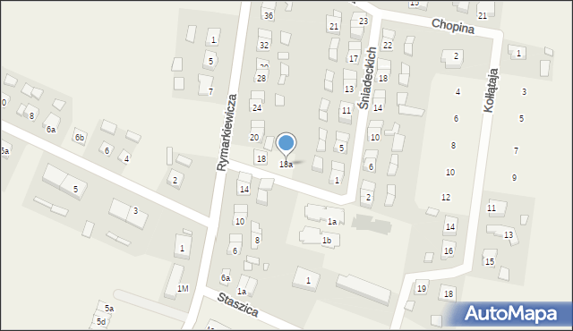 Kotlin, Rymarkiewicza Stanisława, ks., 18a, mapa Kotlin