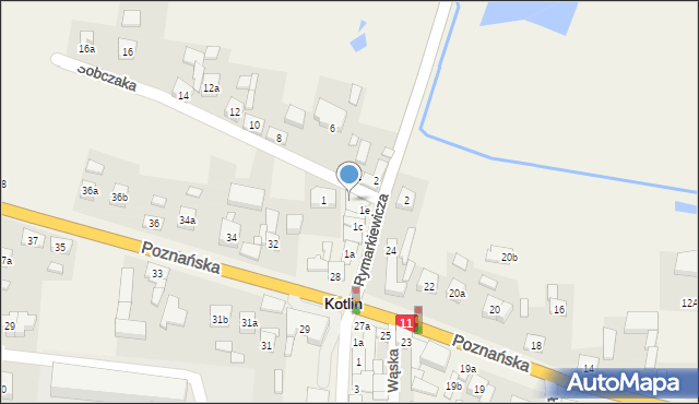 Kotlin, Rymarkiewicza Stanisława, ks., 1h, mapa Kotlin