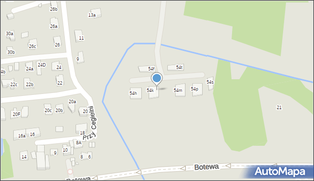 Kraków, Rybitwy, 54l, mapa Krakowa