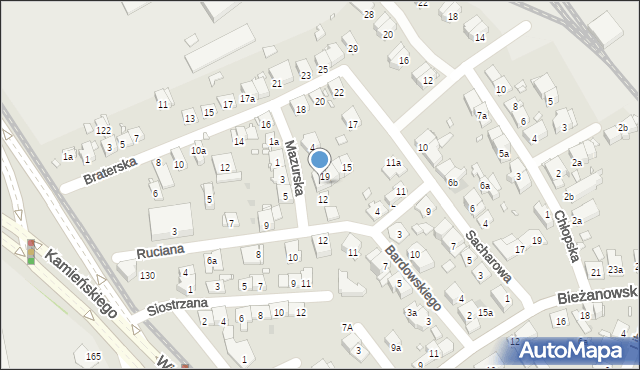 Kraków, Rylskiego Maksyma, 21, mapa Krakowa