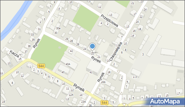 Krasnosielc, Rynek, 22, mapa Krasnosielc