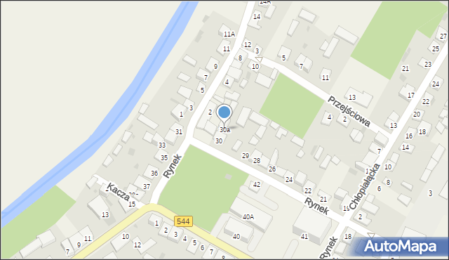 Krasnosielc, Rynek, 30a, mapa Krasnosielc