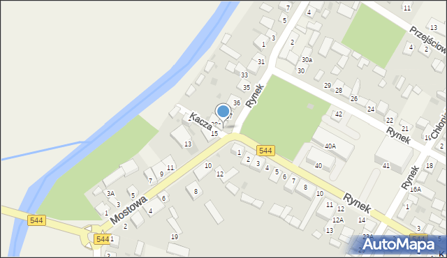 Krasnosielc, Rynek, 39, mapa Krasnosielc