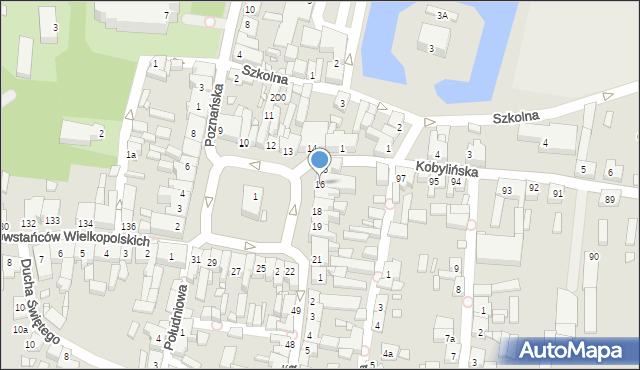 Krobia, Rynek, 16, mapa Krobia