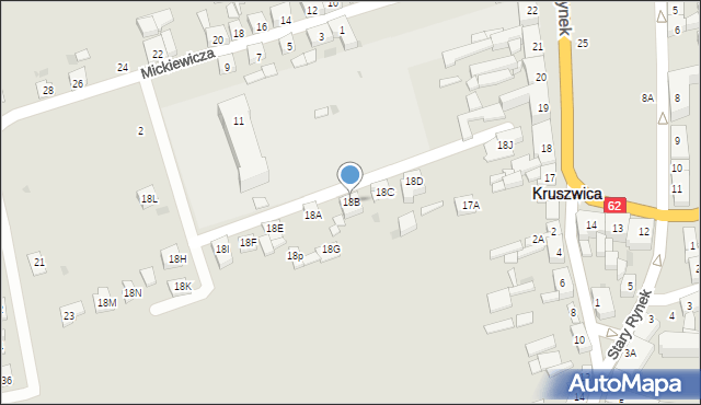 Kruszwica, Rynek, 18B, mapa Kruszwica