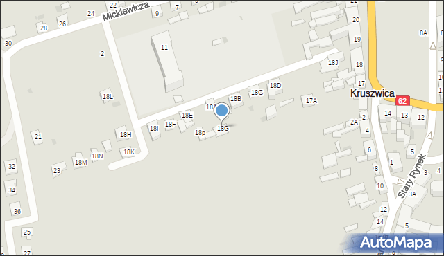 Kruszwica, Rynek, 18G, mapa Kruszwica