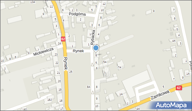 Kruszwica, Rynek, 4, mapa Kruszwica