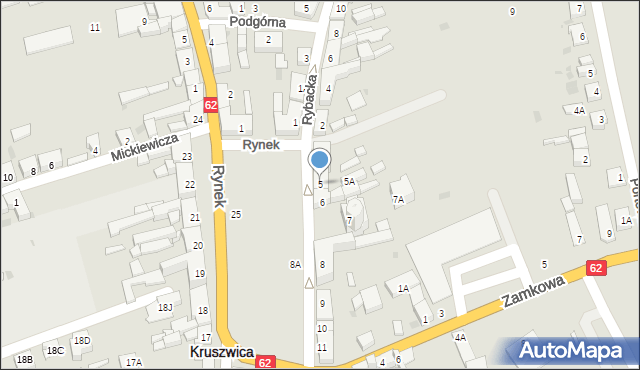 Kruszwica, Rynek, 5, mapa Kruszwica