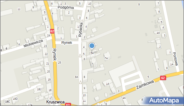 Kruszwica, Rynek, 5A, mapa Kruszwica