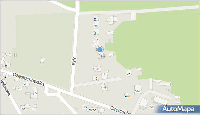 Krzepice, Ryły, 8/10, mapa Krzepice