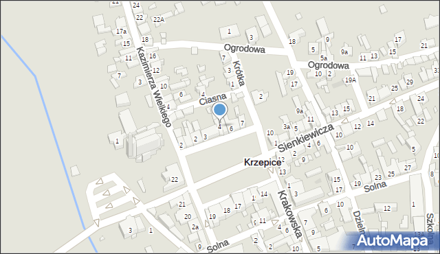 Krzepice, Rynek Powstańców 1863, 4, mapa Krzepice