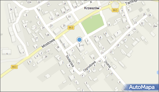 Krzeszów, Rynek, 2, mapa Krzeszów