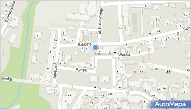 Krzeszowice, Rynek, 10A, mapa Krzeszowice