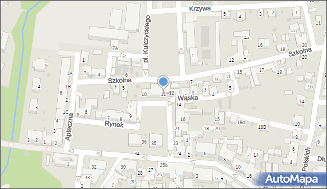 Krzeszowice, Rynek, 11, mapa Krzeszowice