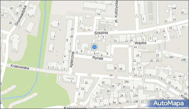 Krzeszowice, Rynek, 7, mapa Krzeszowice