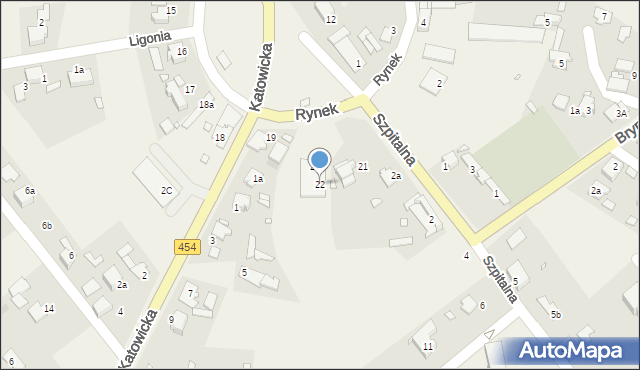 Kup, Rynek, 22, mapa Kup