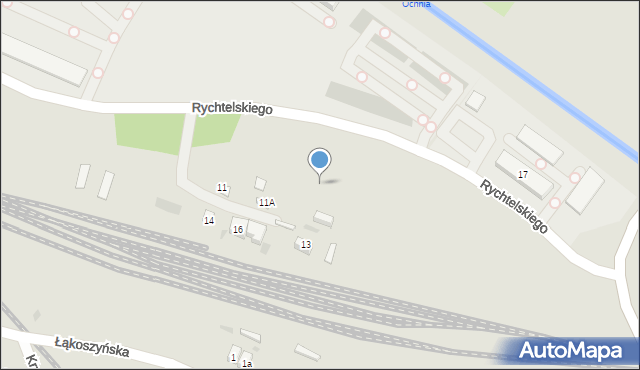 Kutno, Rychtelskiego, 13, mapa Kutno