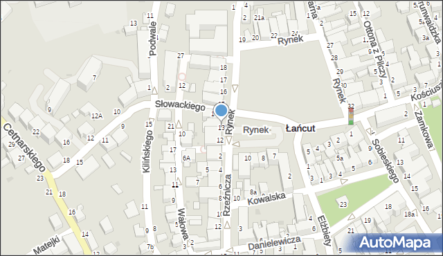 Łańcut, Rynek, 13, mapa Łańcut