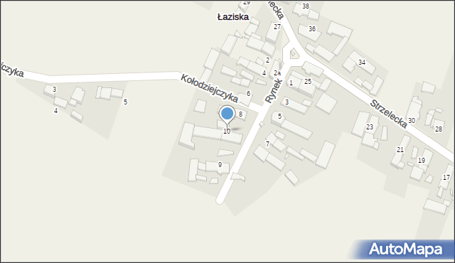 Łaziska, Rynek, 10, mapa Łaziska