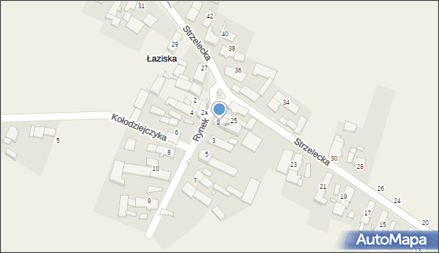 Łaziska, Rynek, 3a, mapa Łaziska