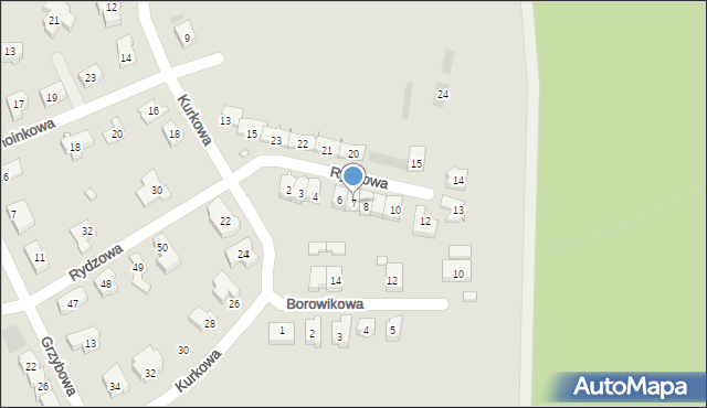 Leszno, Rydzowa, 7, mapa Leszno