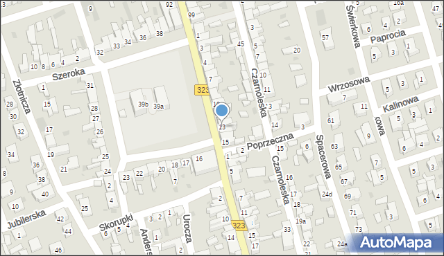 Leszno, Rynek Zaborowski, 13, mapa Leszno