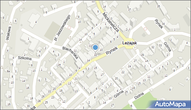 Leżajsk, Rynek, 12, mapa Leżajsk