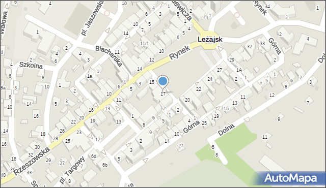 Leżajsk, Rynek, 17, mapa Leżajsk