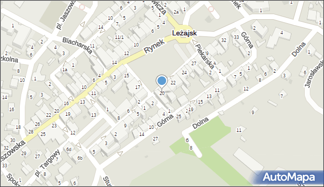 Leżajsk, Rynek, 20, mapa Leżajsk