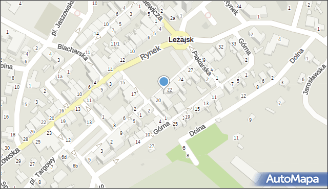 Leżajsk, Rynek, 21, mapa Leżajsk