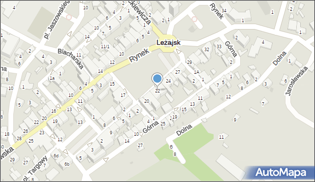 Leżajsk, Rynek, 22, mapa Leżajsk