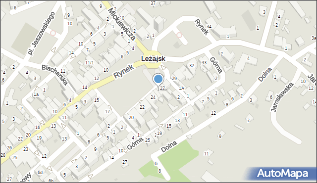 Leżajsk, Rynek, 26, mapa Leżajsk