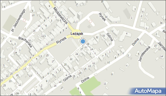 Leżajsk, Rynek, 28, mapa Leżajsk