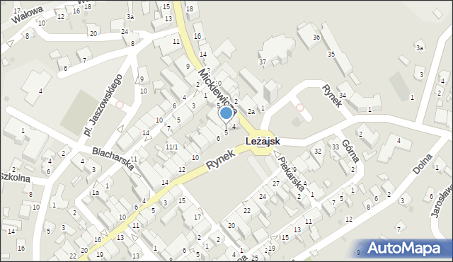 Leżajsk, Rynek, 5, mapa Leżajsk