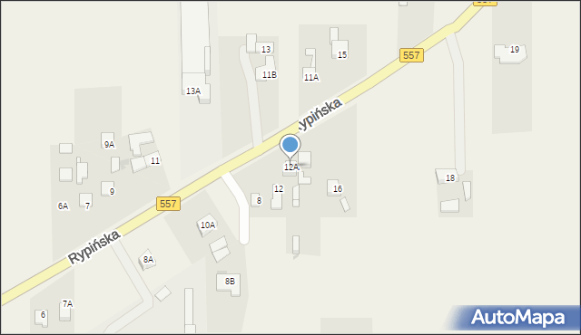 Lipno, Rypińska, 12A, mapa Lipno